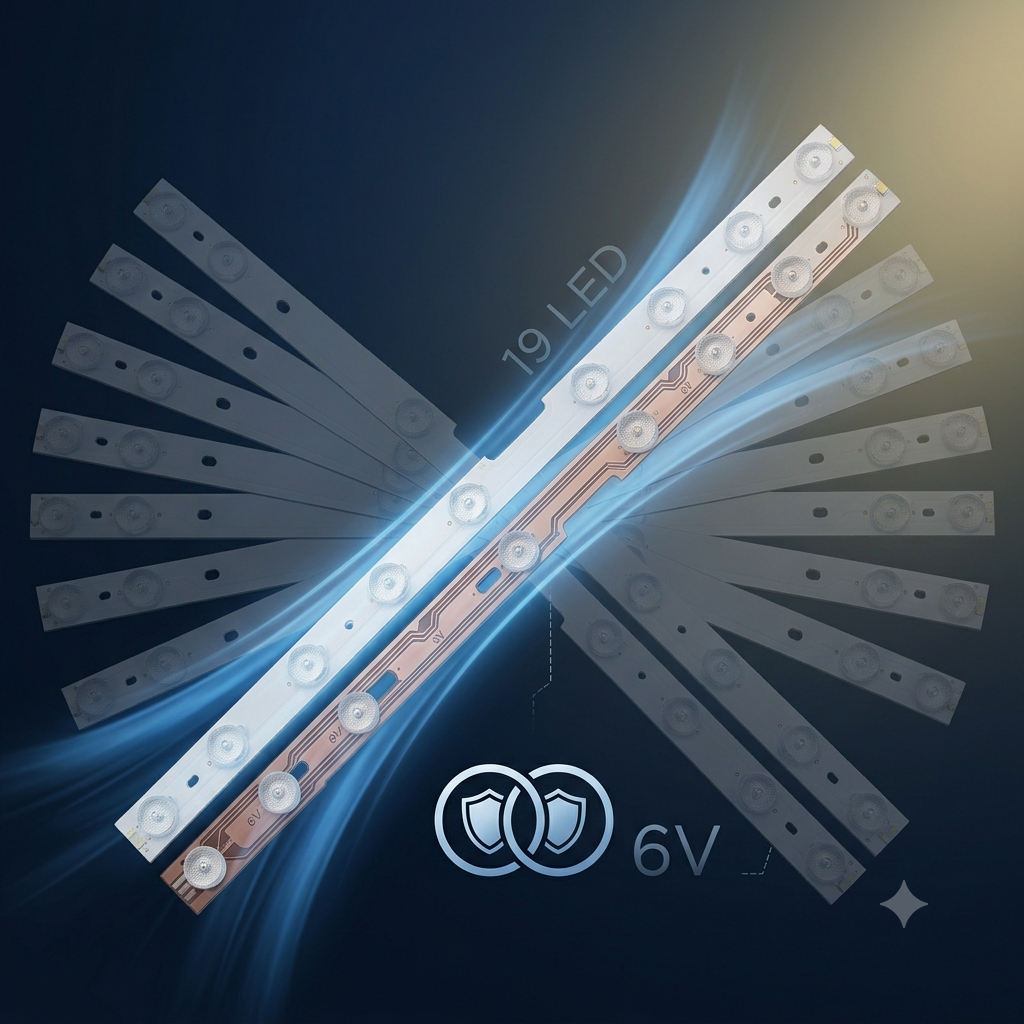 LED Backlight Strip for TCL 55P715 55 Inch TV 19 LED 6V (2 PCS Set)