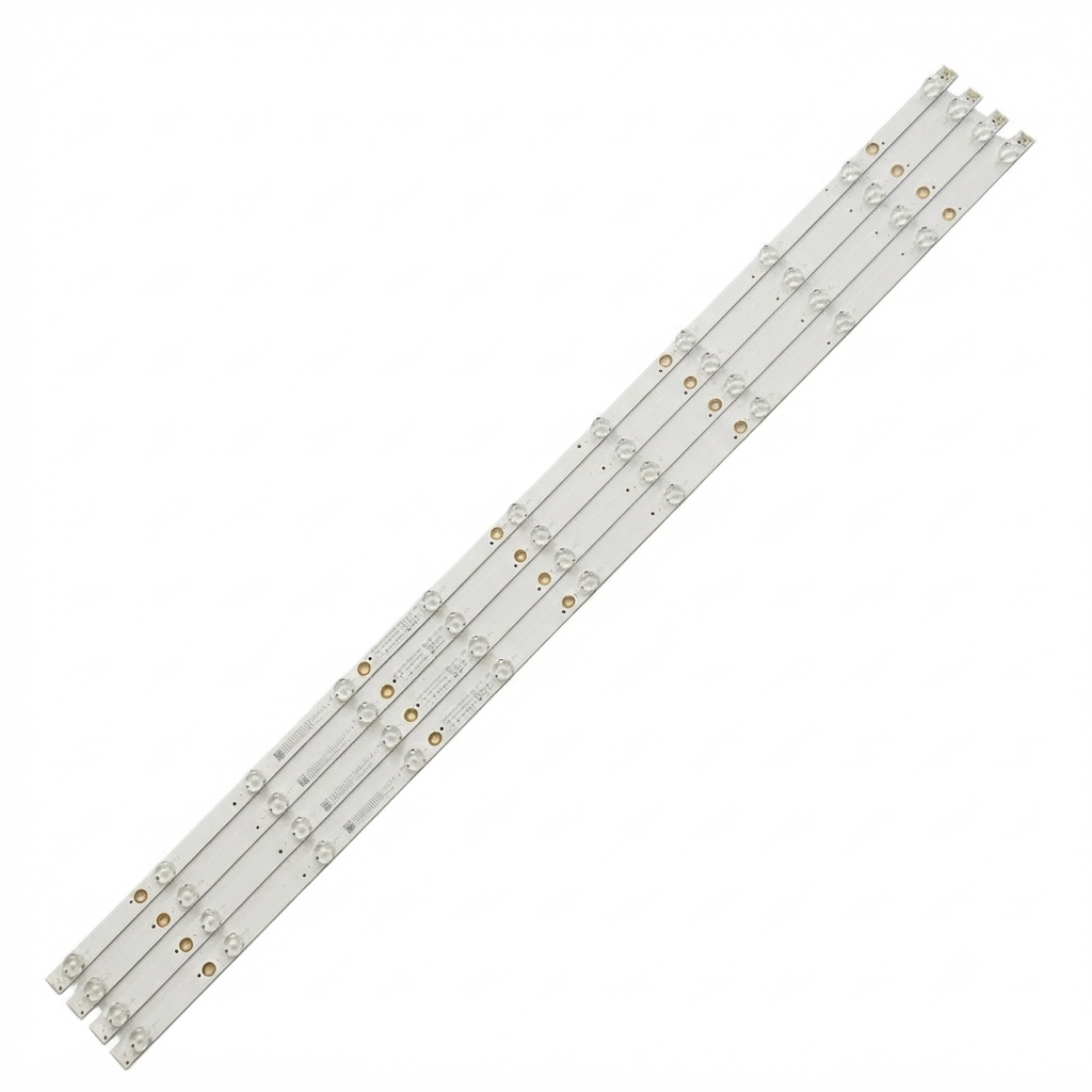 LED Backlight Strips for Onida/Intex/VU 43 Inch TV 11 LED 3V Small Lens GC43D11-ZC21FG-01 (4 PCS Set)