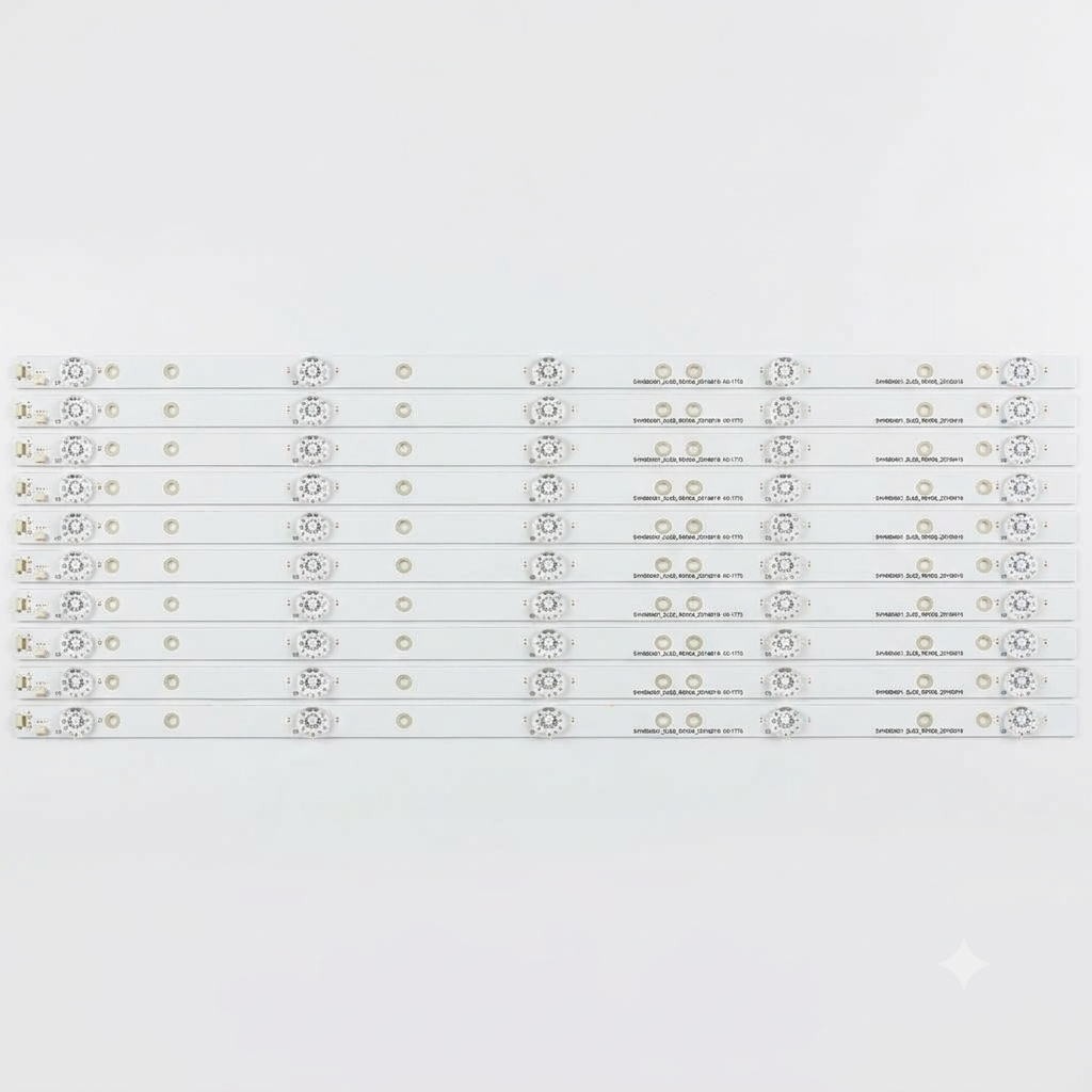 LED Backlight Strip for Lloyd L58FJQ 58 Inch TV (10 Pcs Set) 5 LED 3V