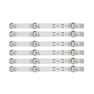 LED Backlight Strip for Thomson / Metz 65 Inch TV 7 LED 3V (12 PCS Set) Q65H1100 65MUE760