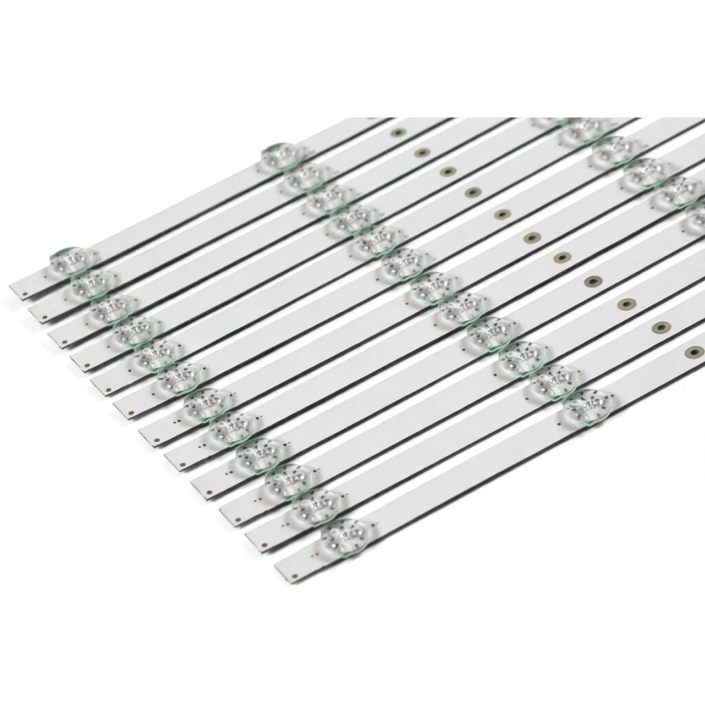 LED Backlight Strip for Thomson / Metz 65 Inch TV 7 LED 3V (12 PCS Set) Q65H1100 65MUE760