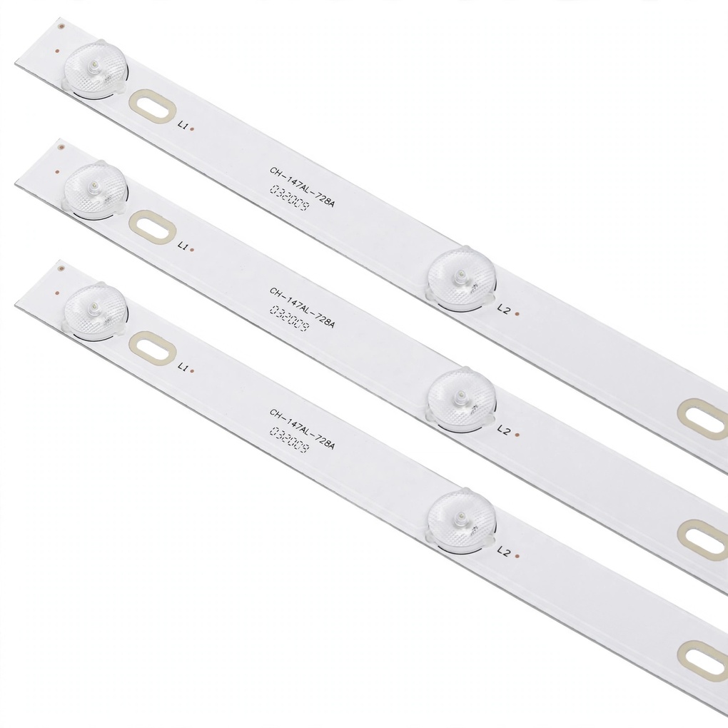 LED Backlight Strip 6 LED 3V 24 Inch Long For 32 Inch TV Set of 3 Pcs