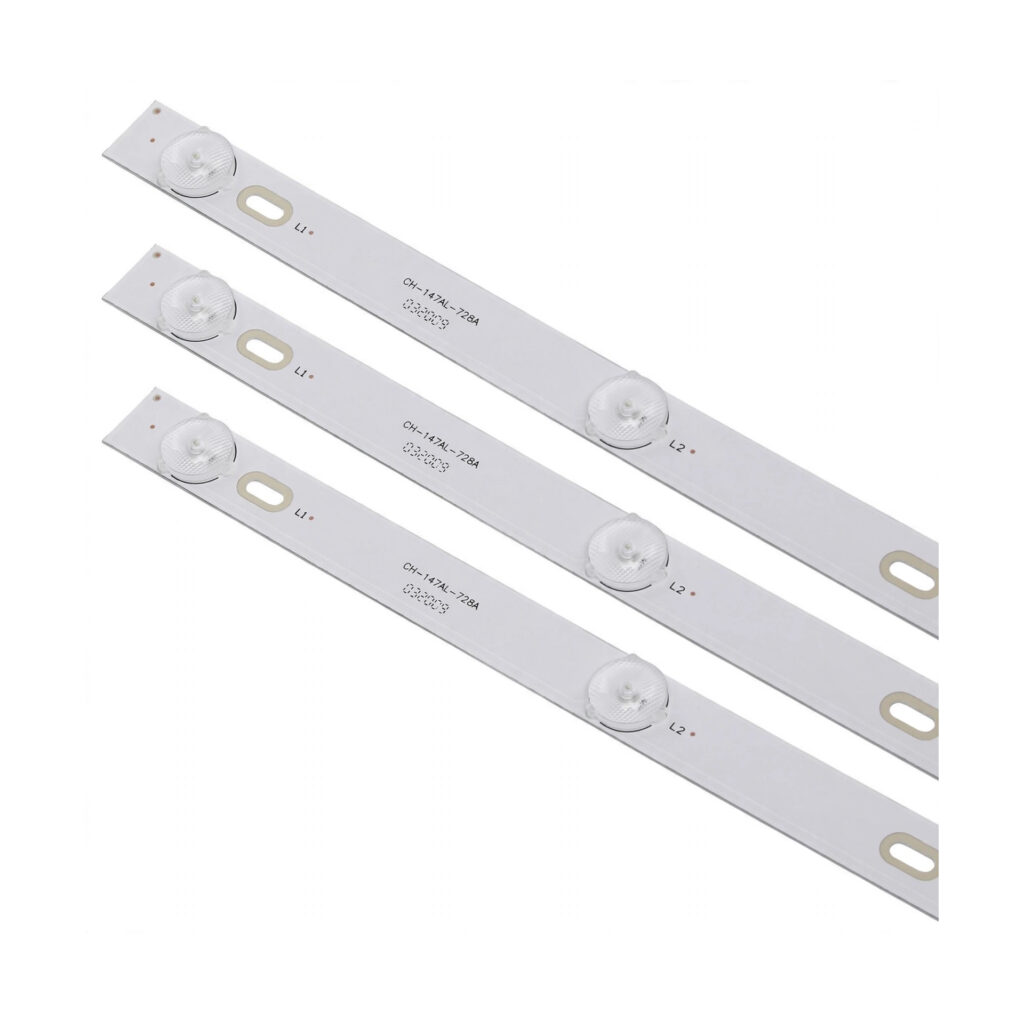LED Backlight Strip 6 LED 3V, 17.5 Inch Long For 24 Inch TV (Generic)