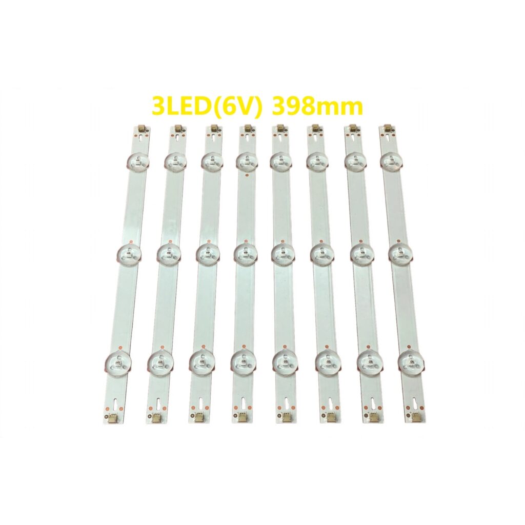 LED Backlight Strips for Intex 43 Inch TV 3 LED 6V k430wdc1 A1 (8 PCS SET)