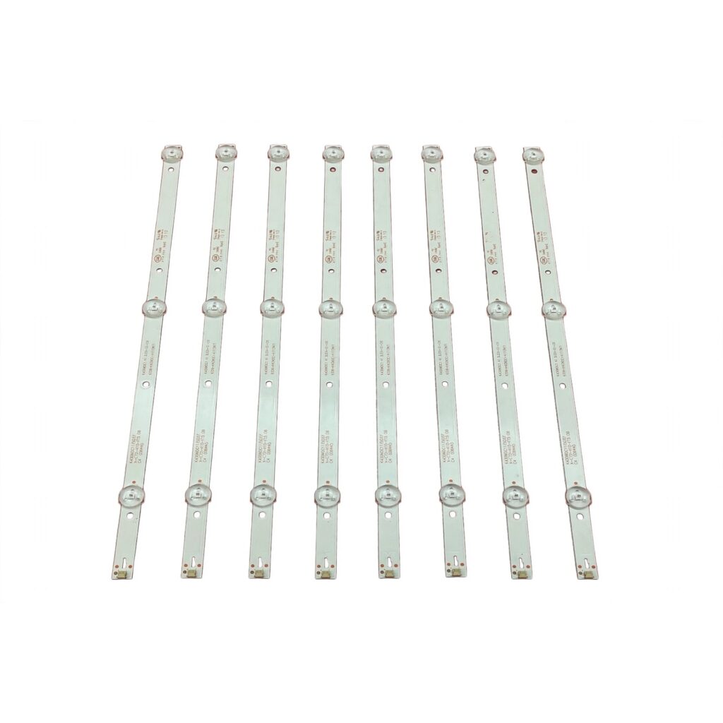 LED Backlight Strips for Intex 43 Inch TV 3 LED 6V k430wdc1 A1 (8 PCS SET)