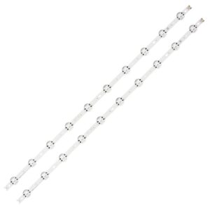 LED Backlight Strip for LG 43 Inch TV (43LJ617T-TB) - 10 LEDs, 3V (2-Piece Set)